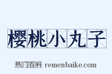 樱桃小丸子是什么意思的图片